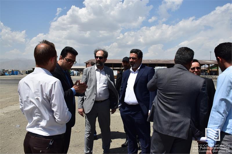 بازدید سرپرست معاونت عملیات و امور گمرکی شرکت انبارهای عمومی و خدمات گمرکی ایران از محوطه های عملیاتی شرکت تهران