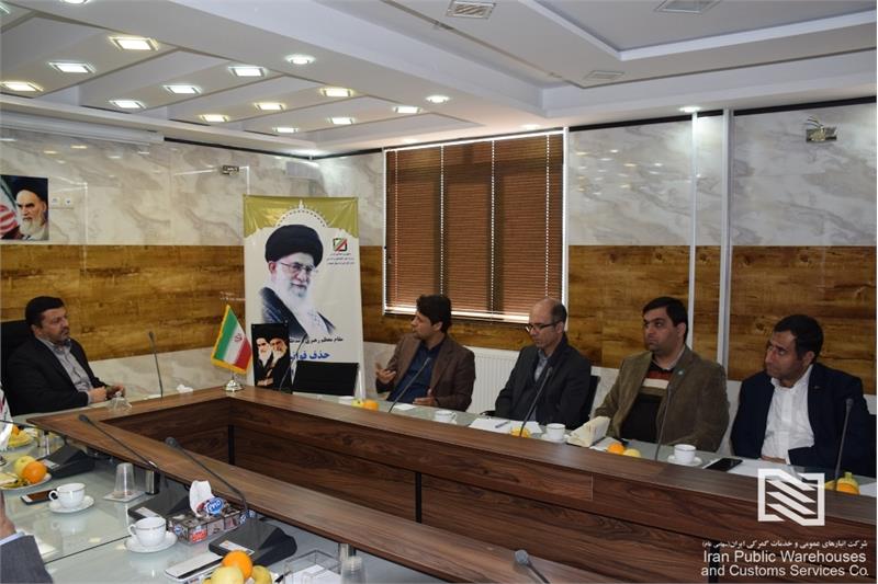 بازدید مدیرعامل شرکت انبارهای عمومی و خدمات گمرکی تهران از شعبه همدان
