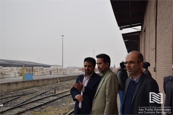 بازدید نماینده گمرک جمهوری اسلامی ایران از شرکت انبارهای عمومی و خدمات گمرکی تهران