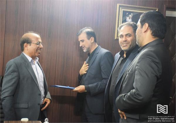 آیین معارفه سرپرست معاونت مالی وسرمایه های انسانی شرکت انبارهای عمومی و خدمات گمرکی تهران برگزار شد