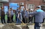 برگزاری مراسم روزدرختکاری و هفته منابع طبیعی به مناسبت یادمان شهدا در شرکت تهران