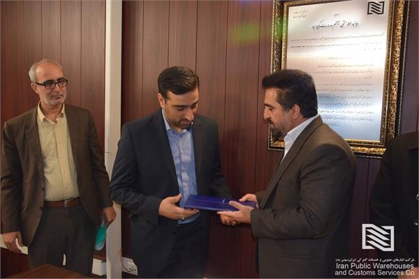 انتصاب مدیر جدید حراست شرکت انبارهای عمومی و خدمات گمرکی تهران