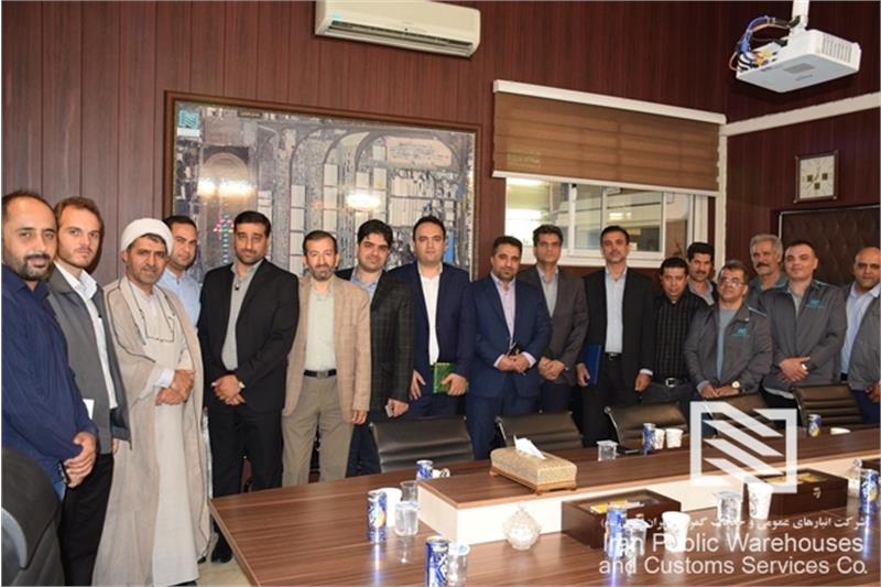 برگزاری آیین معارفه سرپرست جدید مدیریت امور اداری و پشتیبانی شرکت انبارهای عمومی تهران