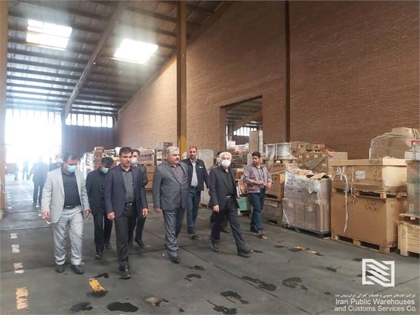 بازدید معاون هماهنگی امور اقتصادی استانداری تهران از شرکت انبارهای عمومی و خدمات گمرکی جلفا و گمرک تهران