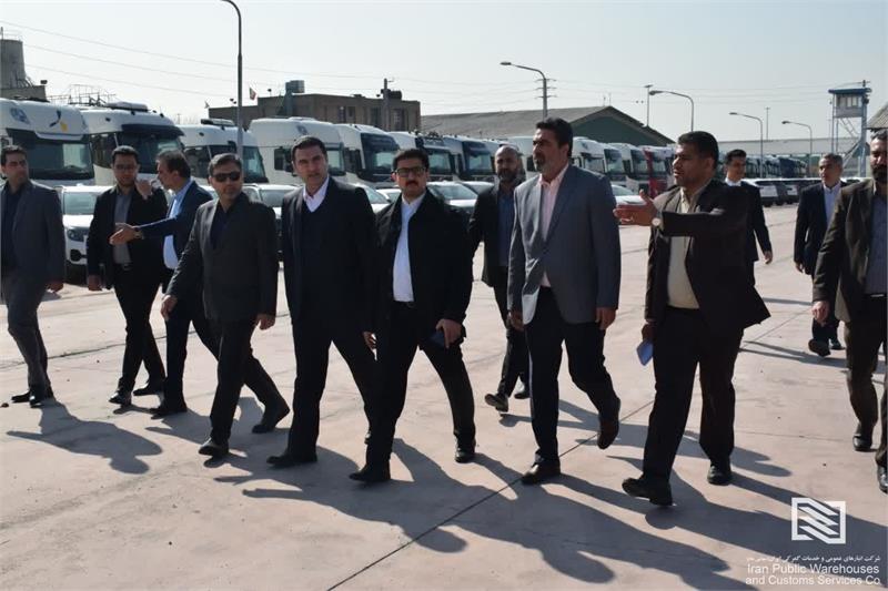 بازدید میدانی مهدی آل ابراهیم مدیرعامل شرکت انبارهای عمومی و خدمات گمرکی ایران از شرکت تهران